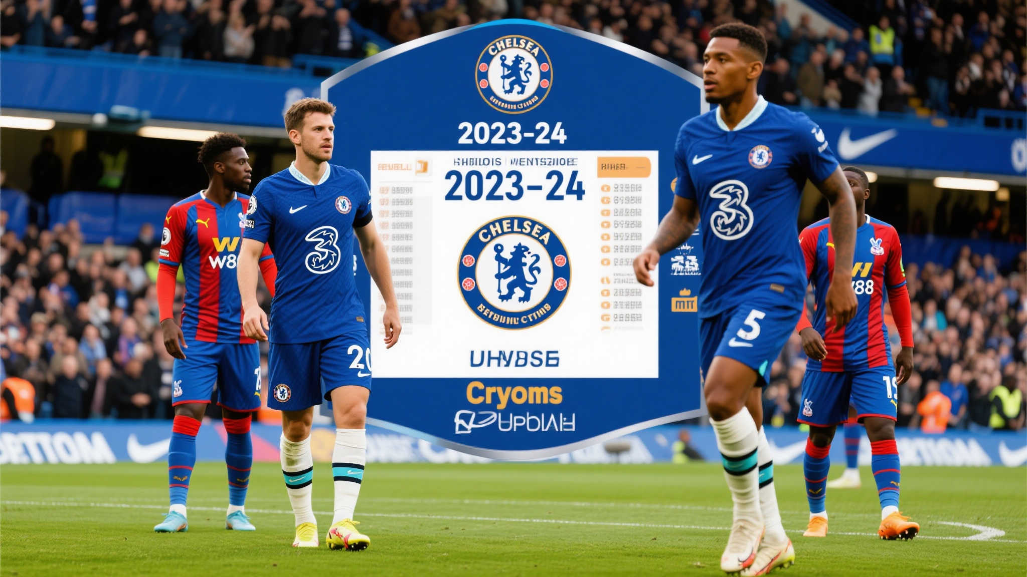 切尔西新赛季首战：8月17日迎战水晶宫，11月2日持续精彩